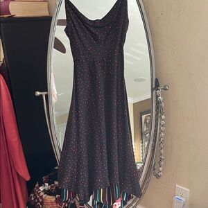 Betsey Johnson Black Dress with Red Polka Dots
